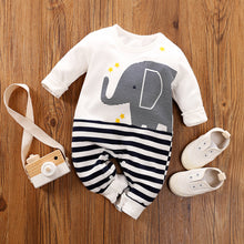  Long-Sleeved Cotton Korean Male And Female Baby Animal Crawling Clothes