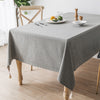 Solid Colored Tablecloth with Ivory Tasseled Corners or Tassel Trim