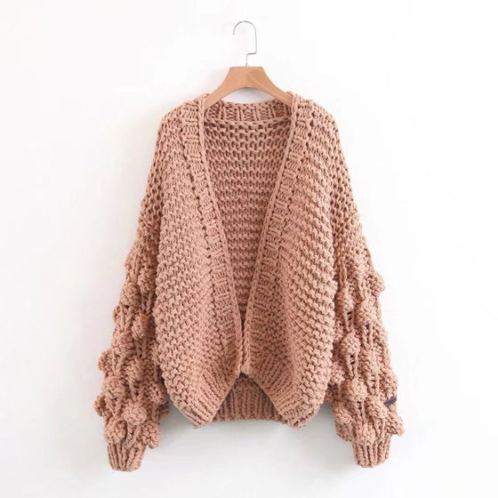 Pink Lantern Sleeve Sweater Coat | Available in 9 Colors