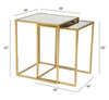 Calais Nesting Tables in Gold