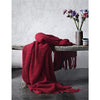 Red Cozy Knitted Throw Blanket 130cm X160cm