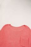 Salmon Colored Baggy Knit Top