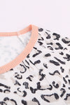 Cheetah Print with Jewel Neckline T-Shirt