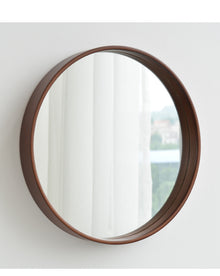  Bathroom Solid Wood Simple Bathroom Mirror Bedroom Hanging Mirror