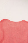 Salmon Colored Baggy Knit Top