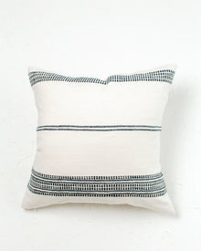  18" Aden Throw Pillow Cover -Natural and Navy