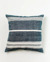 18" Aden Throw Pillow Cover-Navy and Natural