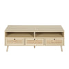 Ari Rattan Nordic Style TV Entertainment Stand in Natural Finish