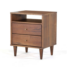  Walnut Mid Century Nightstand