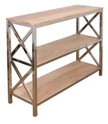  Natural Mango Stainless Bookcase