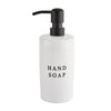 White Stoneware Hand Soap Dispenser 15oz