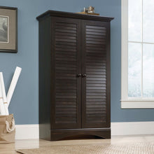  Multi-Purpose Wardrobe Armoire Storage Cabinet in Dark Brown Antique Wood Finish