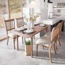  Farmhouse Style Dining Table in Natural Finish