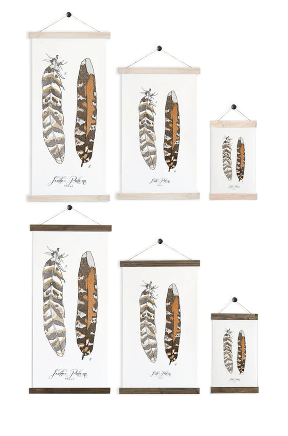 Feather Patterns Vol.1 | Unique Wall Hanging Art by Jessica Rose