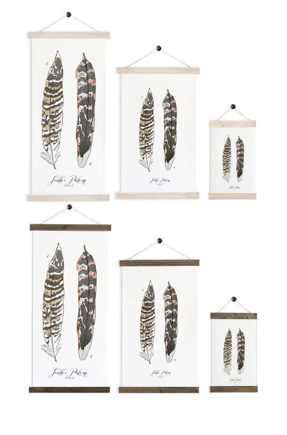 Feather Patterns Vol.2 | Unique Wall Hanging Art by Jessica Rose