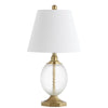 Glass and Brass Petite Table Lamp