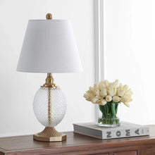  Glass and Brass Petite Table Lamp