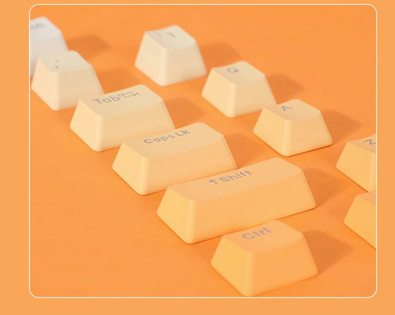 Orange Gradient Keyboard Caps -Available in Different Keyboard Types and Sizes