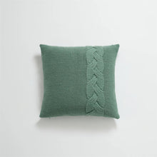  18" x 18" Teal Green Knitted Pillow Cover