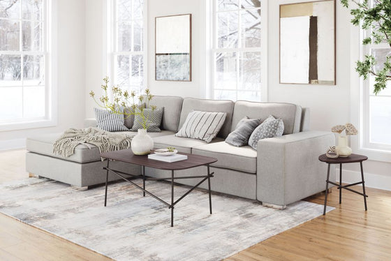 Brickell Sectional Light Gray