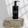 Black Stoneware Hand Soap Dispenser 15 oz