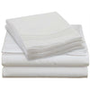 Queen Size 4 Piece Silky-Soft Sheet Set in White