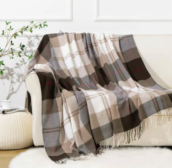 Soft Plaid Blankets in Various Sizes