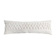  Lumbar White Tufted Bohemian Style Throw Pillow