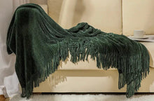  Olive Green Throw Blanket