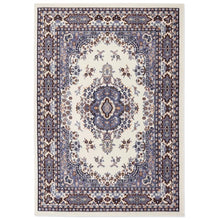  Blue, Lavendar, and Cream India Style Rug