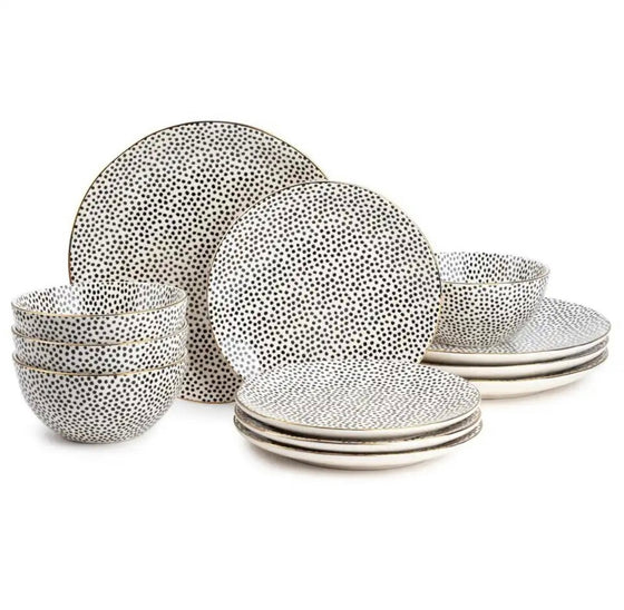 Dot 12 Piece Dinnerware Set | Other Colors Available