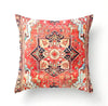 Handmade Bohemian Style Throw Pillow Case in Orange and Indigo