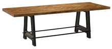  Industrial Iron Mango Parquet Dining Table 84"