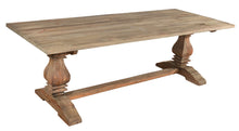  Farmhouse Rustic Wood Dining Table in Natural Finish