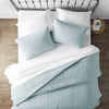 Farmhouse Bedspread Set in Light Blue