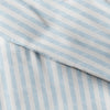 Twin Size Premium Duvet Set in Rugged Striped Light Blue