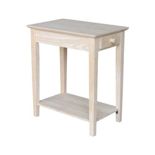  Natural Wood End Table