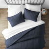 Farmhouse Bedspread Set in Navy