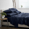 Navy Wrinkle Resistant Sheet Set