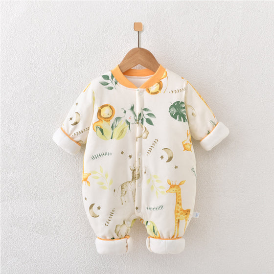 Quilted Winter Baby Jumpsuit | Available in 6 Patterns