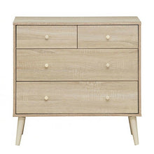  Oak Modern 4 Drawer Dresser