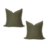 Dark Olive Pillow Cover -Set of 2 | Several Sizes Available