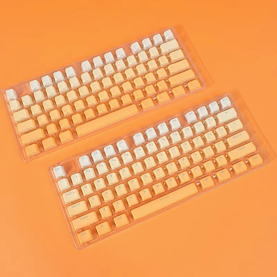 Orange Gradient Keyboard Caps -Available in Different Keyboard Types and Sizes