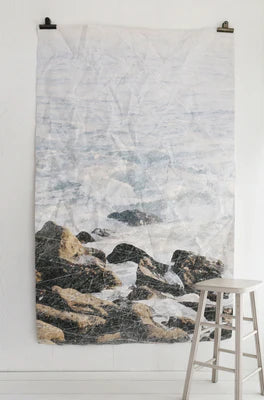 Pacific| Canvas Hand Distressed Tapestry by Jessica Rose