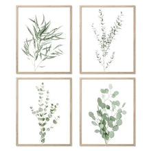  Set of 4 Frame Green Foliage Prints