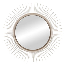  Silver Round Sunburst Mirror -30"