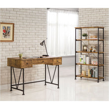  Industrial 3 Drawer Writing Desk in Rustic Finish