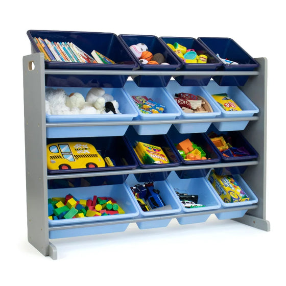 16 Bin Kid's Toy Organizer | Several Colors Available