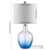 Glass Ombre Blue Table Lamp