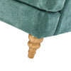 Sage Green Velvet Traditional Sofa